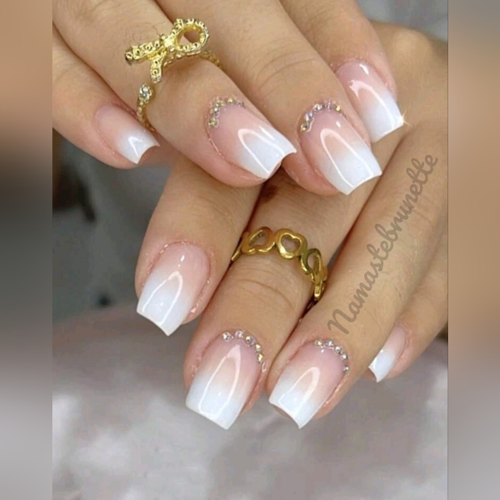 2/$16 Rhinestone Ombre Press on Nails
